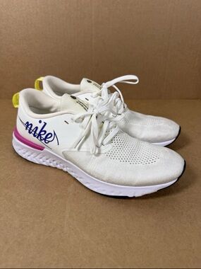 Nike White Odyssey React Flyknit Women’s Running Shoes